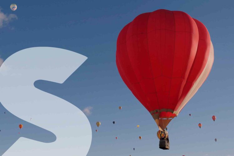 Red Hot Air Balloon